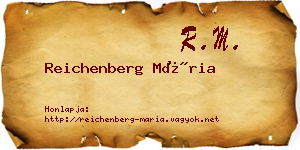 Reichenberg Mária névjegykártya