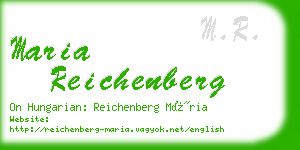 maria reichenberg business card
